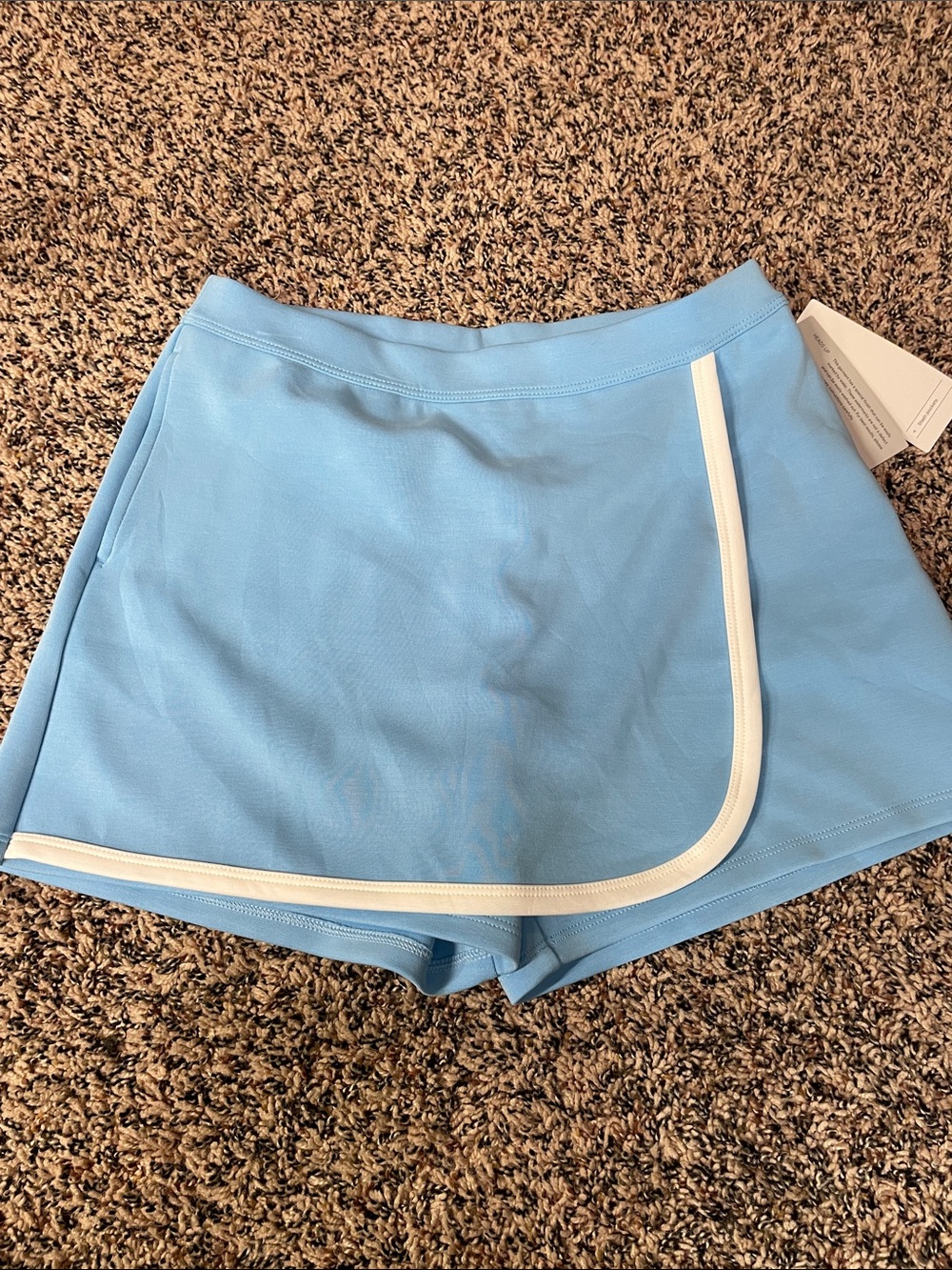 All In Motion Airy Sleek Light Blue Girls Athletic Skort 10/12 NWT
